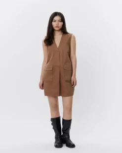 BALUNASW DRESS - Camel