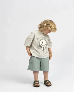 BARRYSK T-SHIRT - Ecru melange