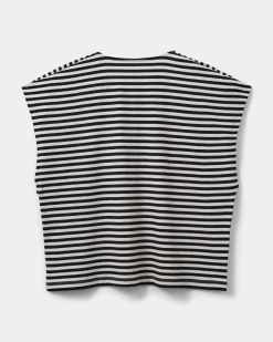 BAYSW T-SHIRT - Black striped