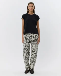 BAYSW T-SHIRT - Black w silver