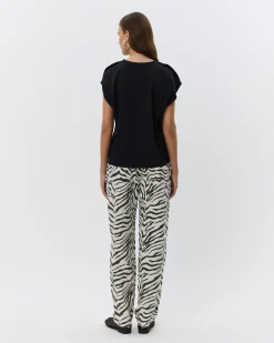 BAYSW T-SHIRT - Black w silver