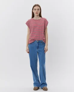 BAYSW T-SHIRT - Red Striped