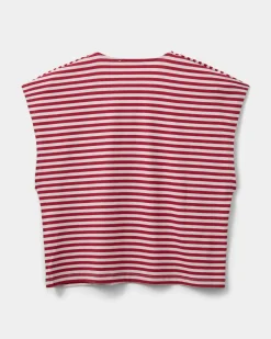 BAYSW T-SHIRT - Red Striped