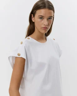 BAYSW T-SHIRT - White gold