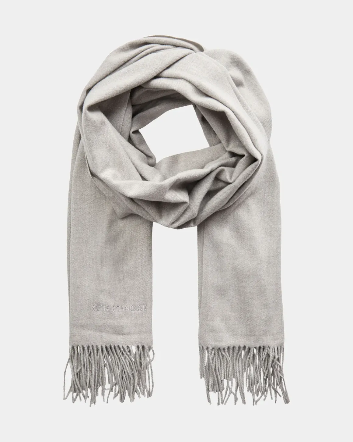 BELLASW SCARF - Grey melange