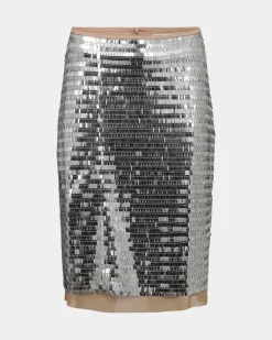 BIRGITTESW SKIRT - Silver
