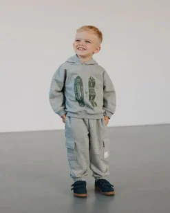 BORISSK SWEATPANTS - Grey melange