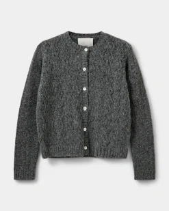 CADYSY CARDIGAN - Grey melange