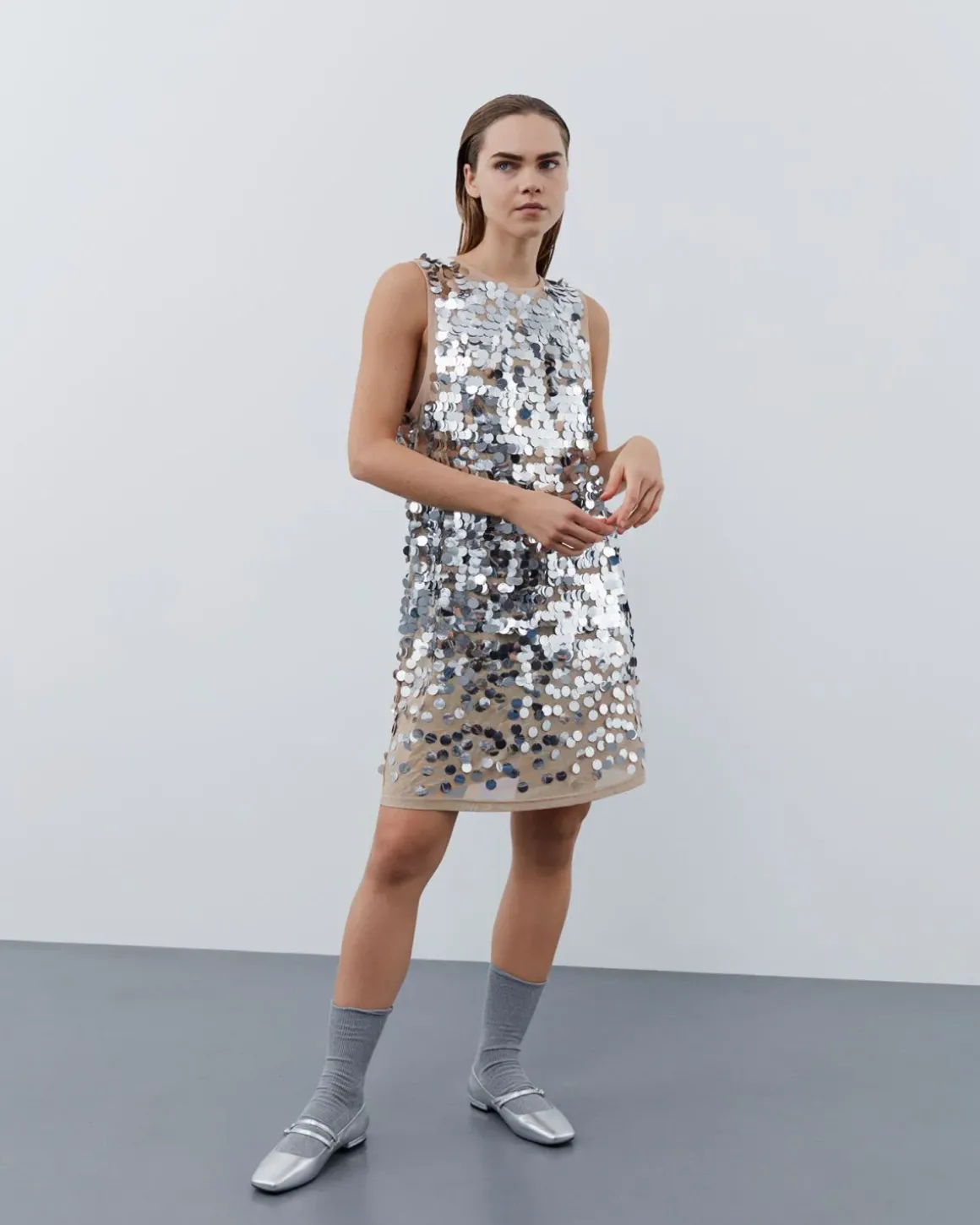 CALAISSW DRESS - Rose Sand