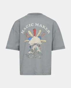 CAMMISK T-SHIRT - Dusty blue