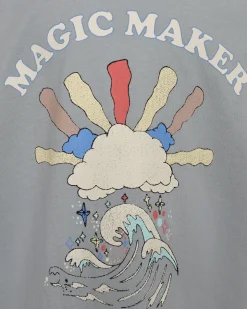 CAMMISK T-SHIRT - Dusty blue