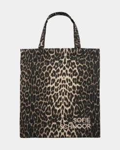 CARLASW TOTE BAG - Light brown leopard