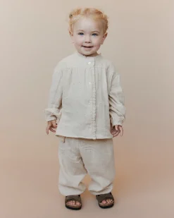 CARLINASB TROUSERS - Dark Sand