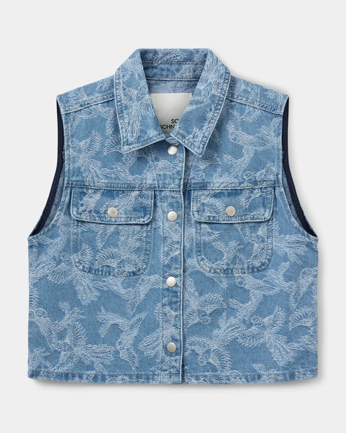 CAROLESY VEST - Light denim blue