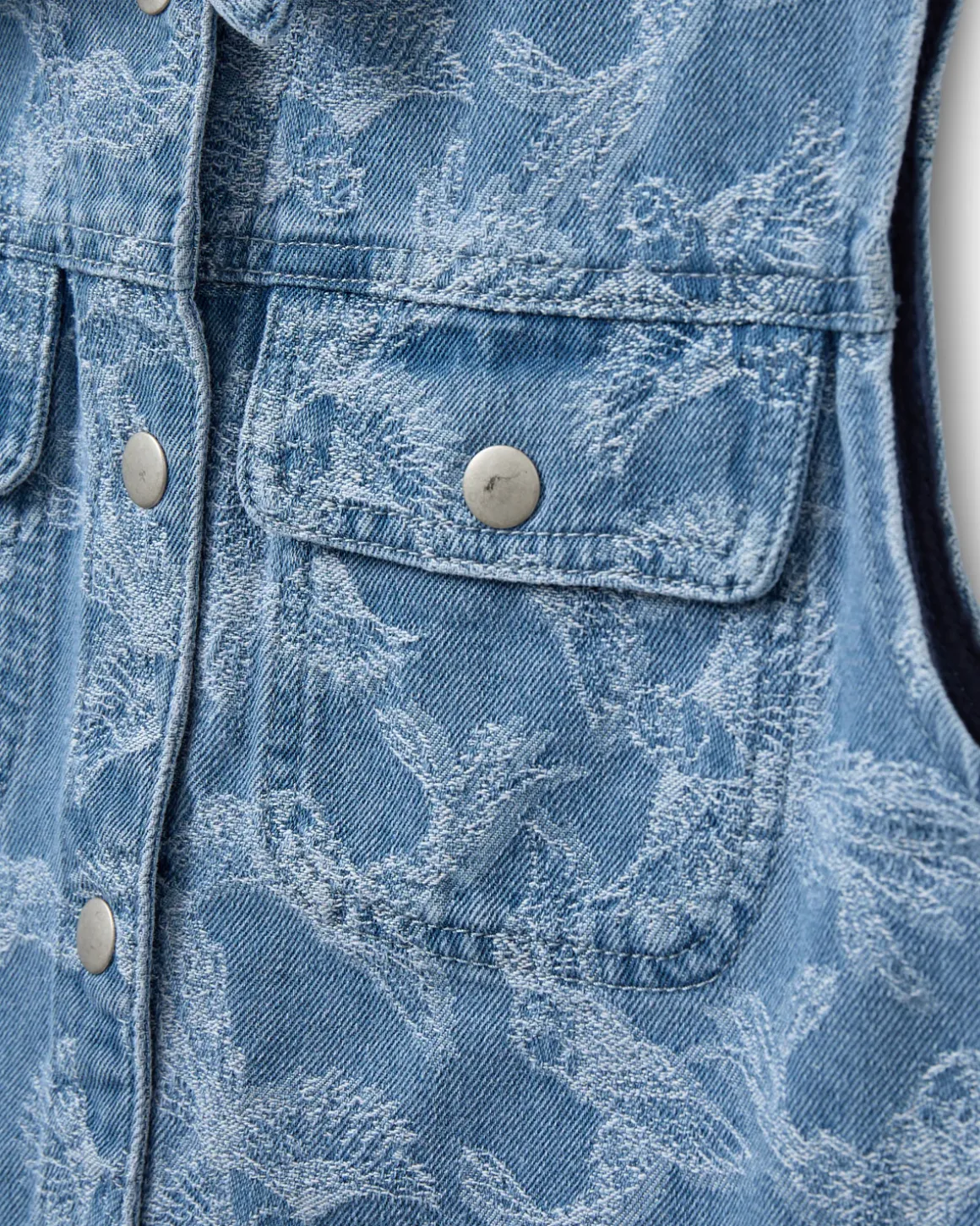 CAROLESY VEST - Light denim blue