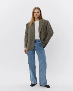 CHANTALLYSW BLAZER - Brown check