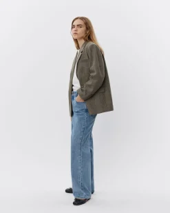 CHANTALLYSW BLAZER - Brown check