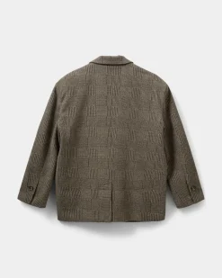 CHANTALLYSW BLAZER - Brown check