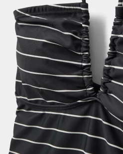 CHELLESW SWIMSUIT - Black striped