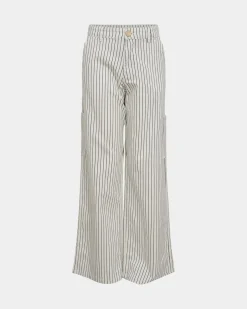 CIANNASY JEANS - Off White Striped