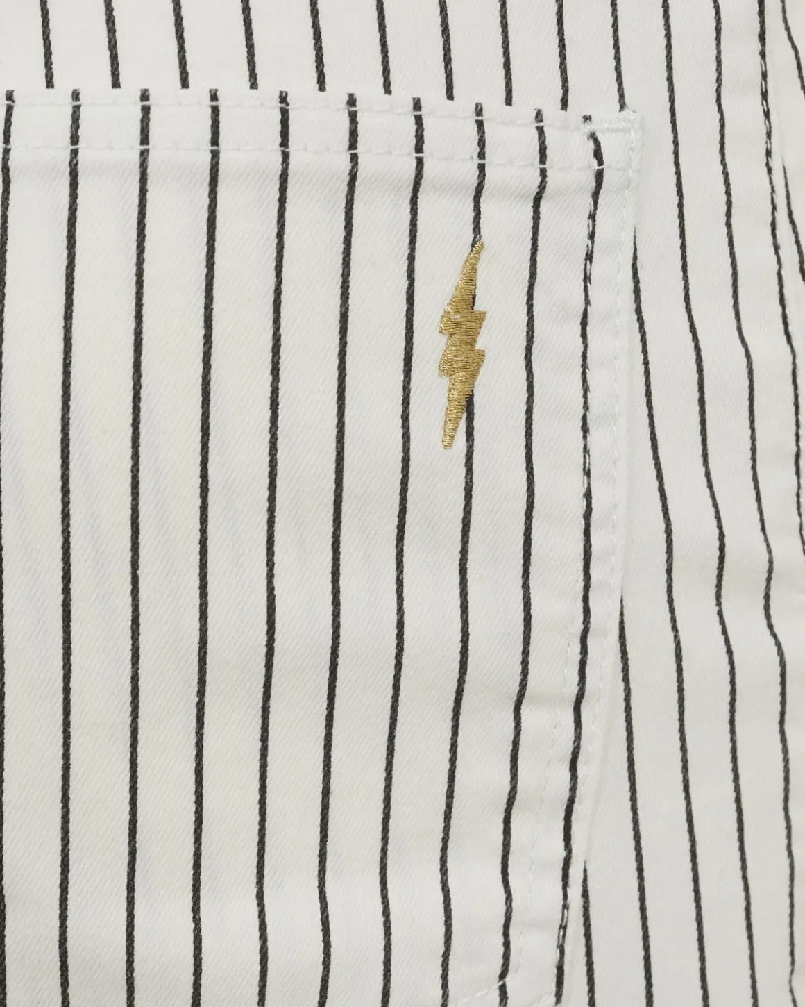 CIANNASY JEANS - Off White Striped