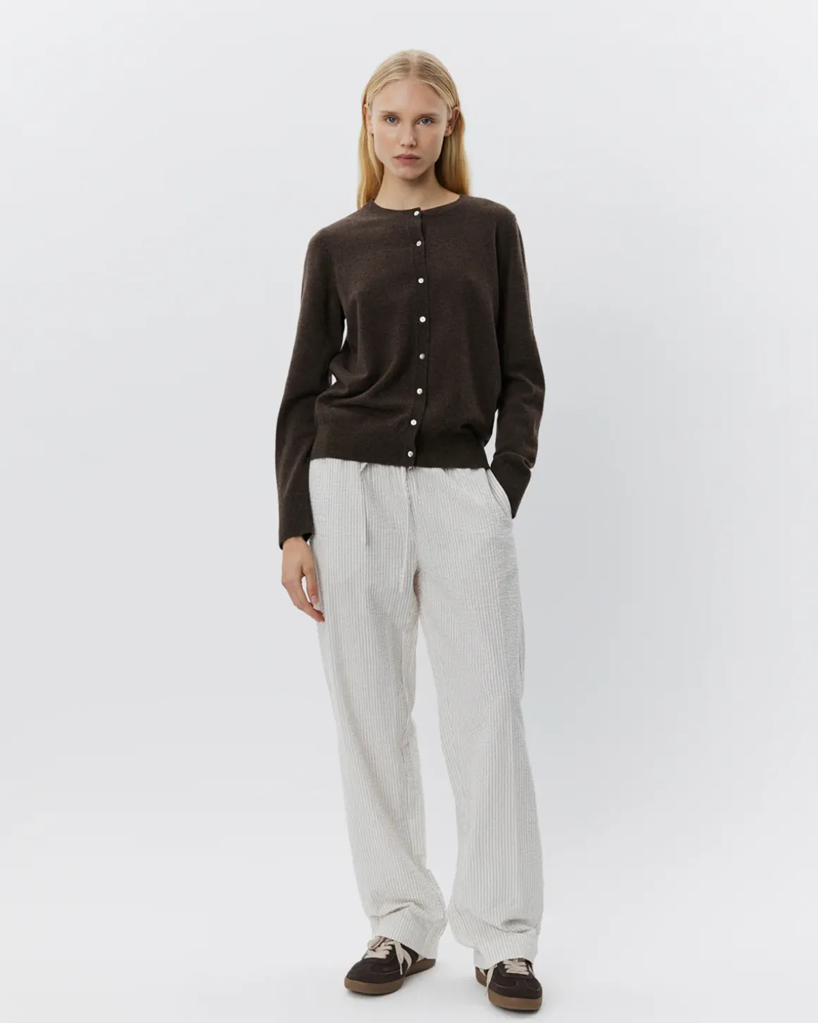 CISSESW CARDIGAN - Brown Fudge