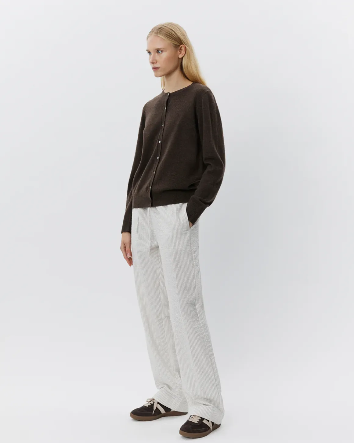 CISSESW CARDIGAN - Brown Fudge