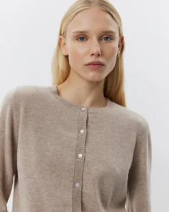 CISSESW CARDIGAN - Brown melange