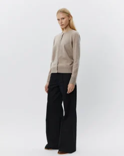 CISSESW CARDIGAN - Brown melange