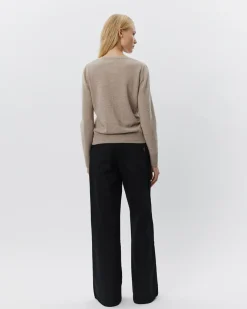 CISSESW CARDIGAN - Brown melange