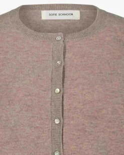 CISSESW CARDIGAN - Brown melange