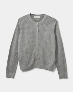 CISSESW CARDIGAN - Grey melange
