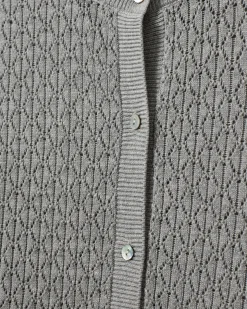 CISSESW CARDIGAN - Grey melange