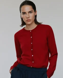 CISSESW CARDIGAN - Red