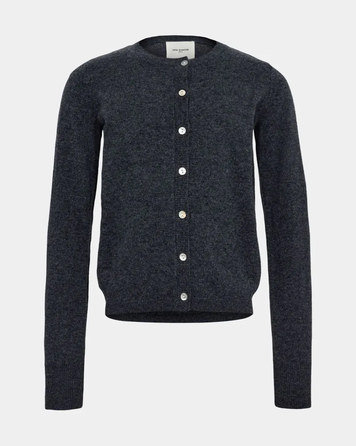 CISSESY CARDIGAN - Dark grey melange