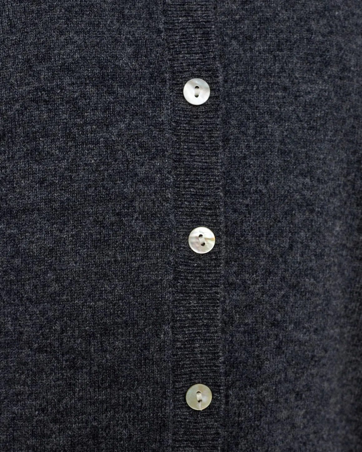 CISSESY CARDIGAN - Dark grey melange