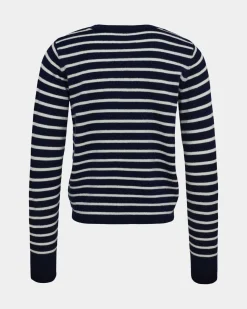 CISSESY STRIPE CARDIGAN - Dark Blue striped