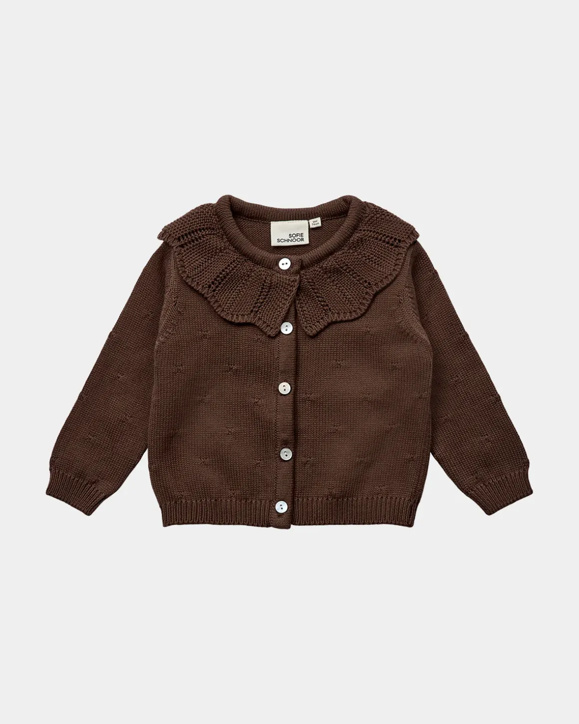 DAYASB CARDIGAN - Chocolate brown