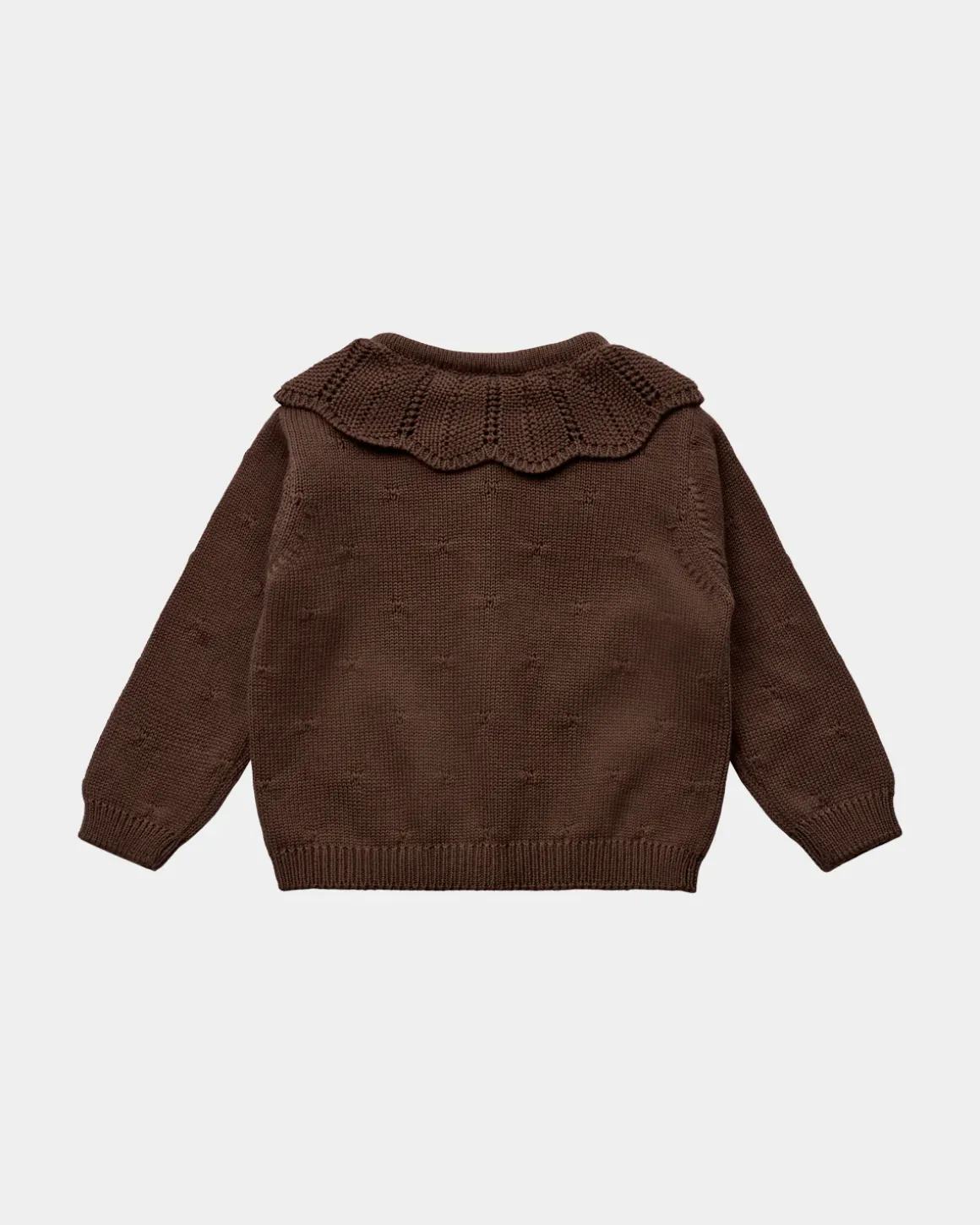 DAYASB CARDIGAN - Chocolate brown