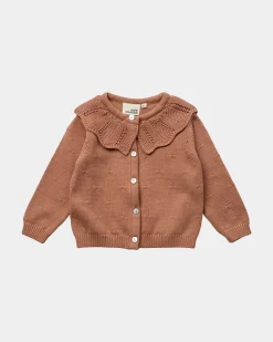 DAYASB CARDIGAN - Rosy brown