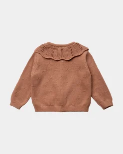 DAYASB CARDIGAN - Rosy brown