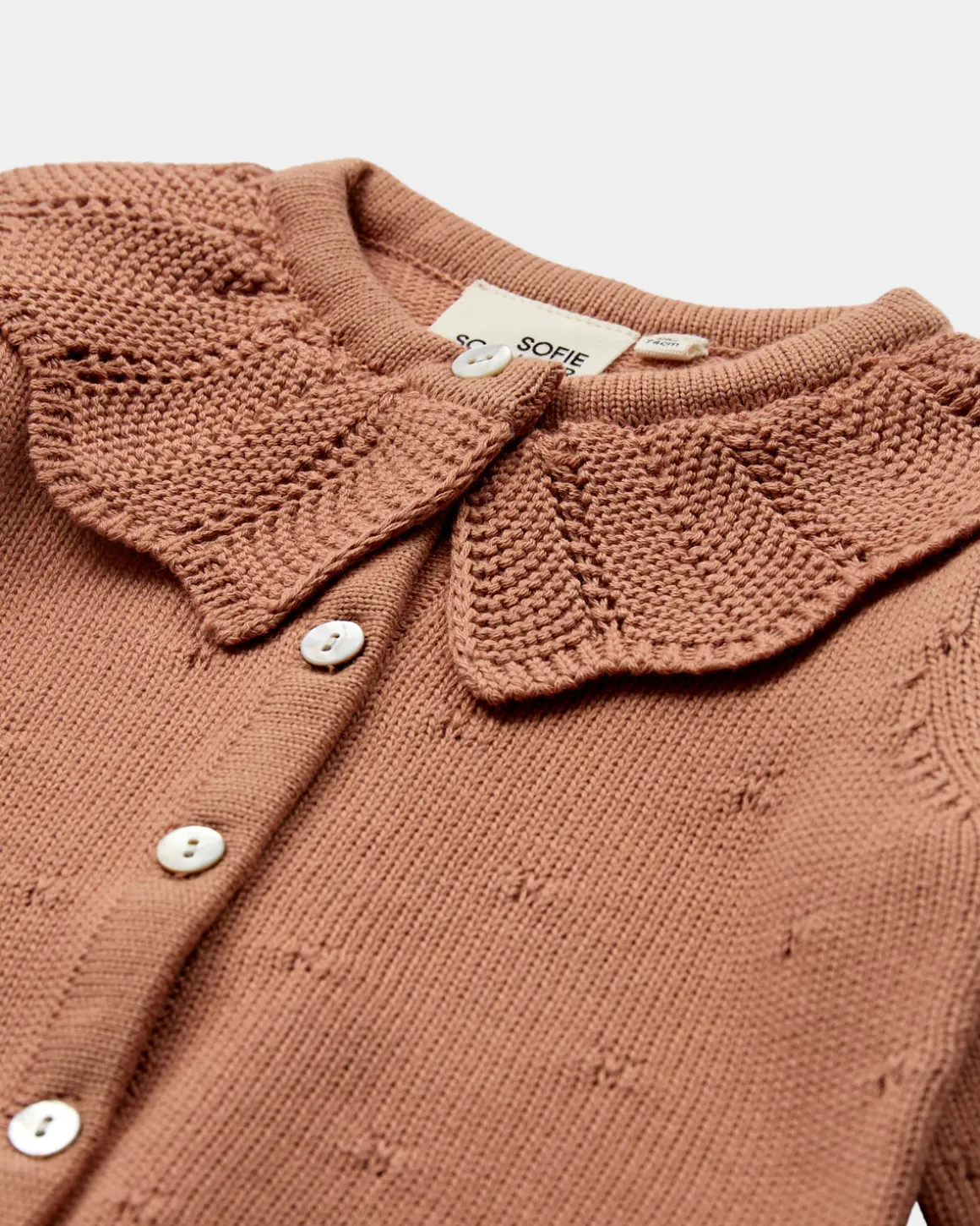 DAYASB CARDIGAN - Rosy brown