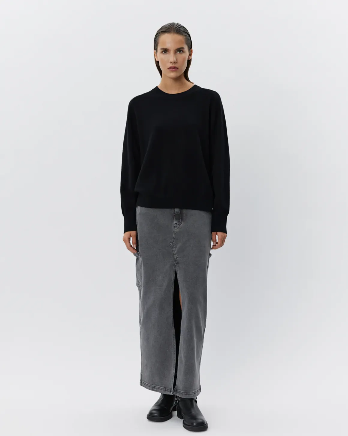 DELIASW KNIT - Black