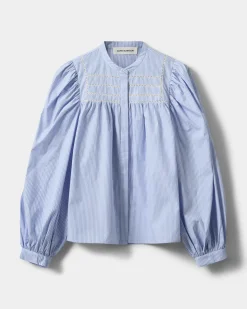 DELILAHSW SHIRT - Blue striped