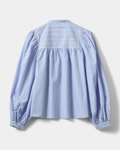 DELILAHSW SHIRT - Blue striped