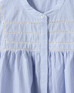 DELILAHSW SHIRT - Blue striped