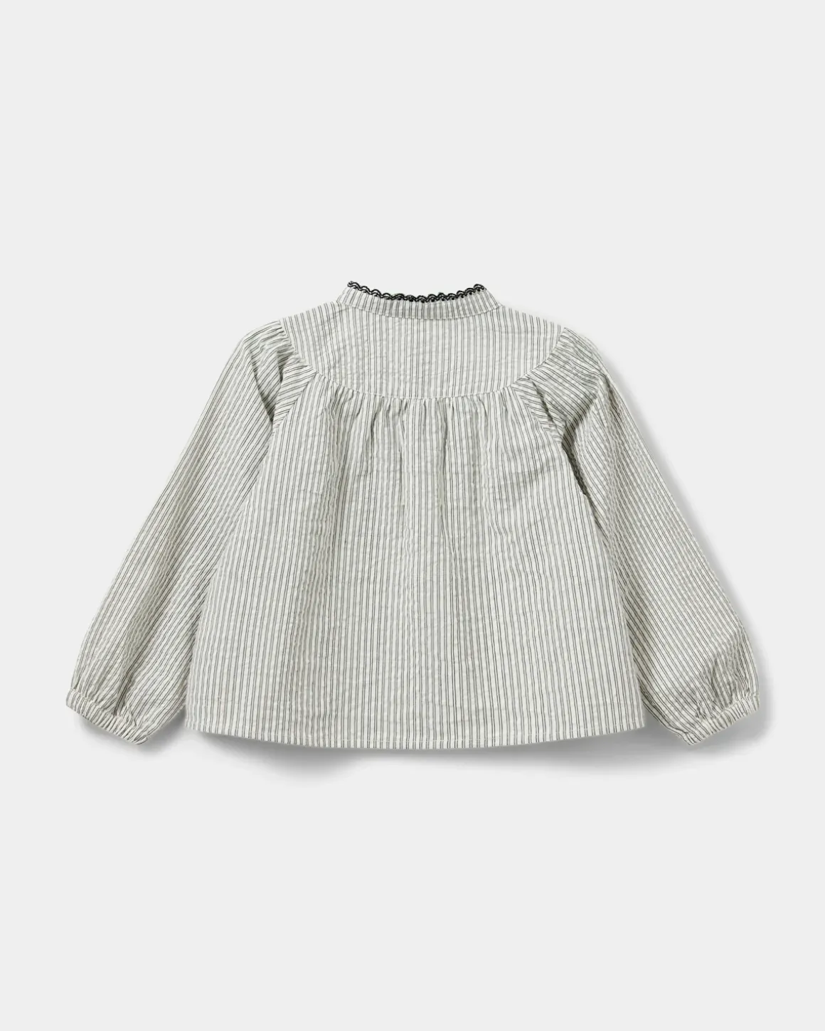 DELVASK SHIRT - Black thin stripe