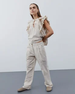 DesireeSW Trousers - Off White