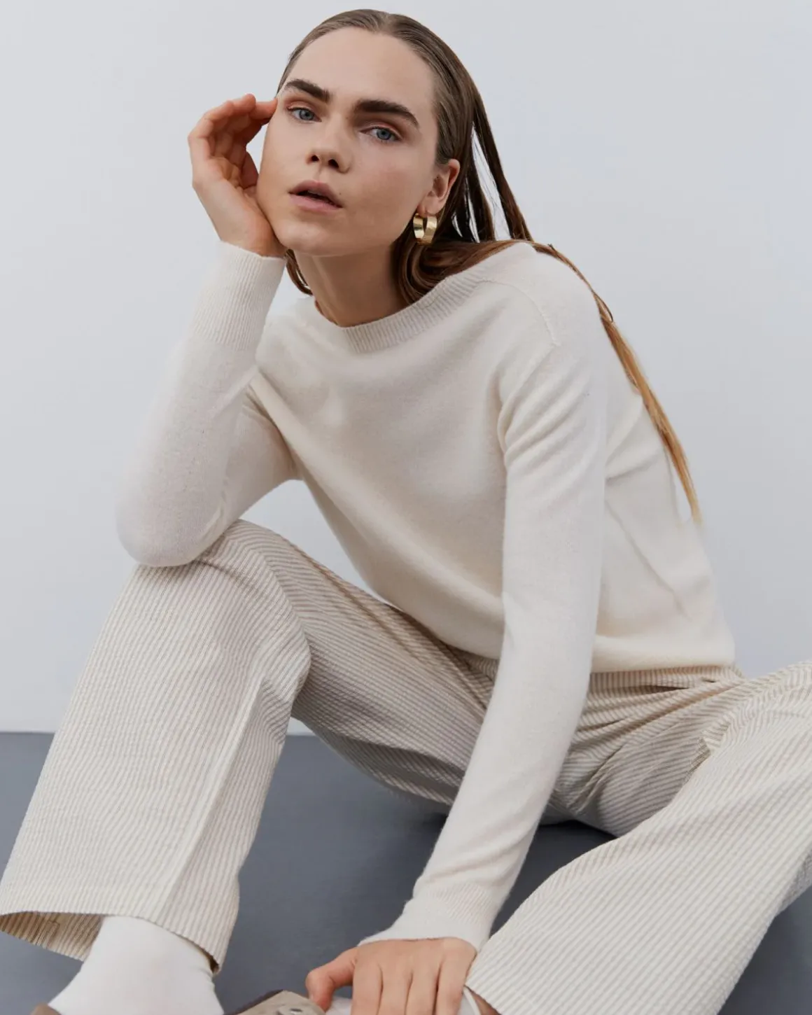 DesireeSW Trousers - Off White