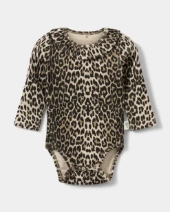 DICTESB BODYSTOCKING - Light brown leopard